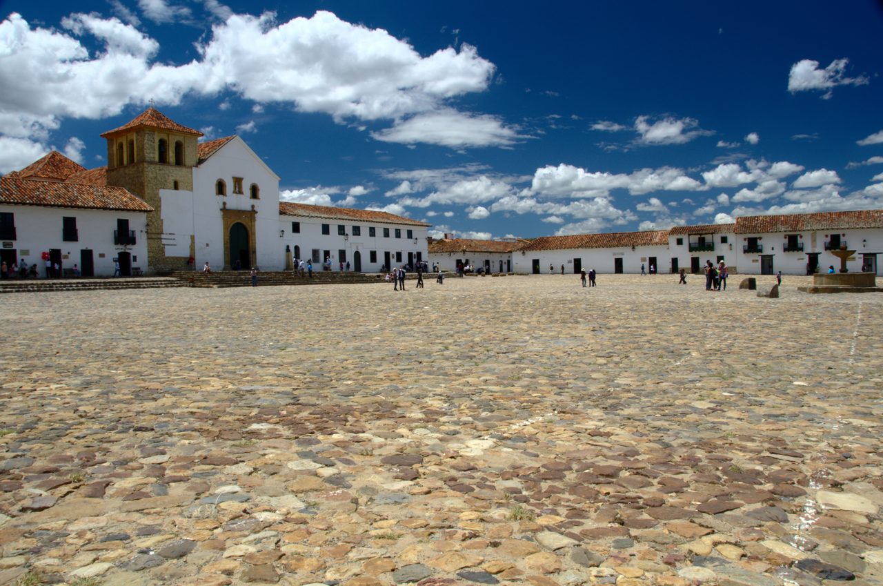 Plaza Mayor de Villa de Leyva en Boyacá